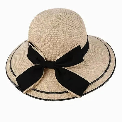 Wide Brim Straw Beach Sun Hat