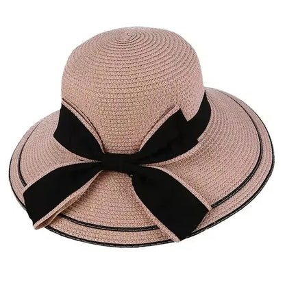Wide Brim Straw Beach Sun Hat