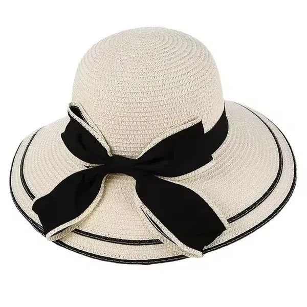 Wide Brim Straw Beach Sun Hat