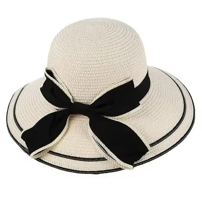 Wide Brim Straw Beach Sun Hat