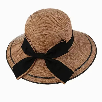 Wide Brim Straw Beach Sun Hat