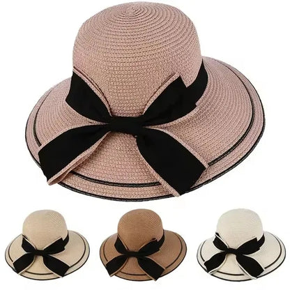 Wide Brim Straw Beach Sun Hat