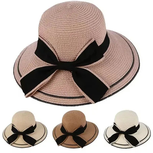 Wide Brim Straw Beach Sun Hat