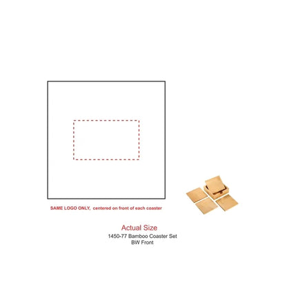 Bamboo Coaster Set