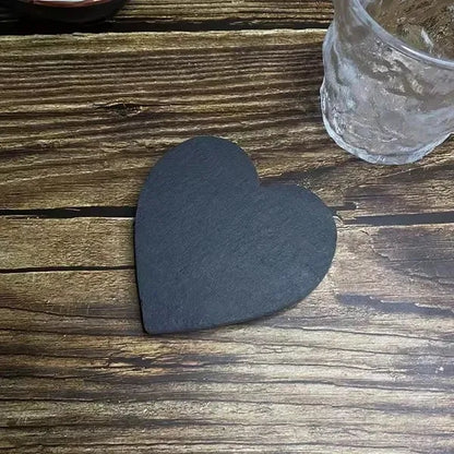 Black Slate Stone Coasters
