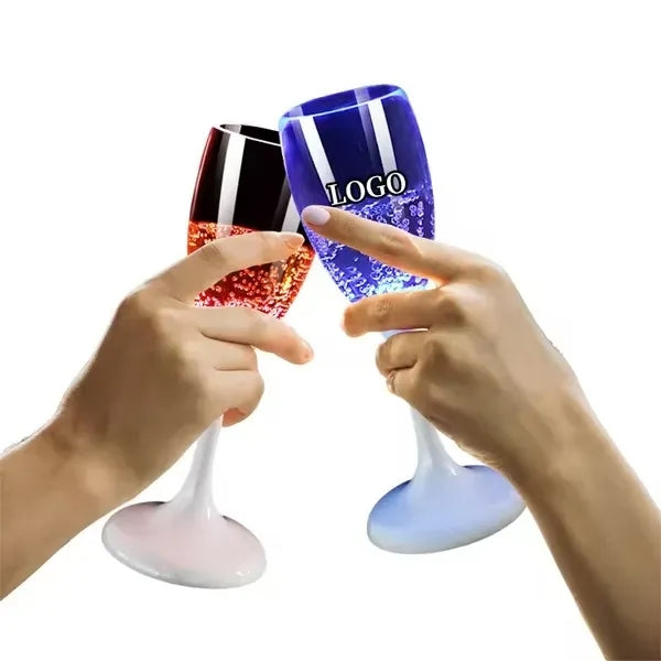 LED Wine Champagne Flute Glasses 4oz