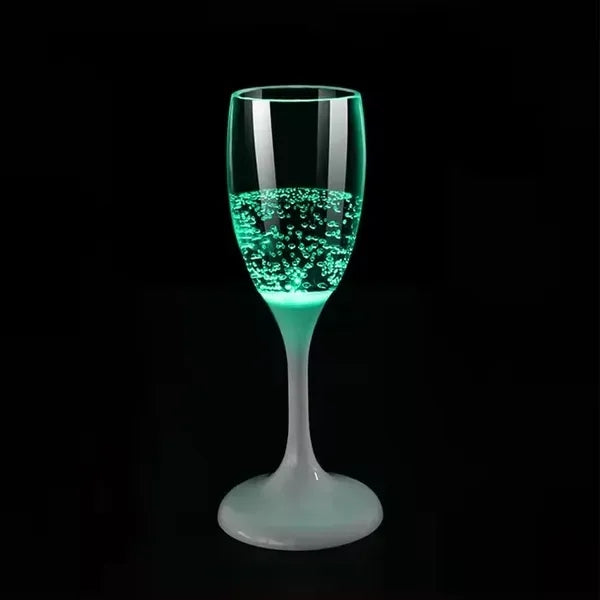 LED Wine Champagne Flute Glasses 4oz