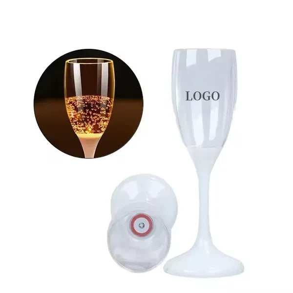 LED Wine Champagne Flute Glasses 4oz