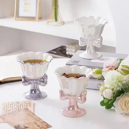 Ceramic Pearl Glazed Ice Cream Cup