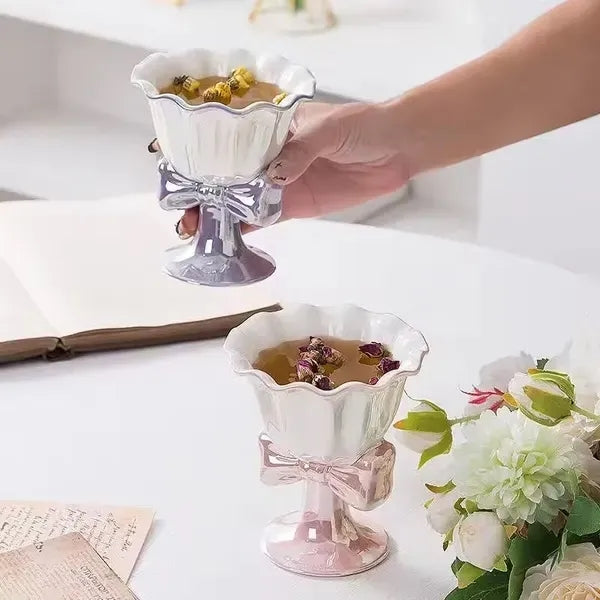 Ceramic Pearl Glazed Ice Cream Cup