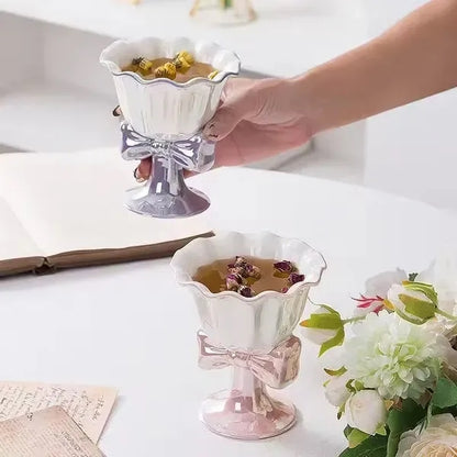 Ceramic Pearl Glazed Ice Cream Cup
