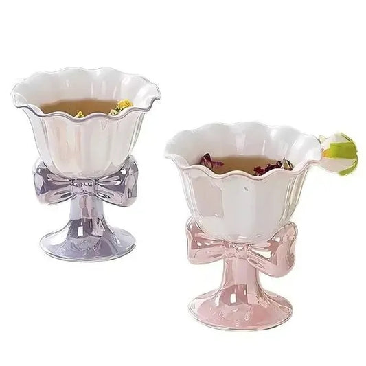 Ceramic Pearl Glazed Ice Cream Cup