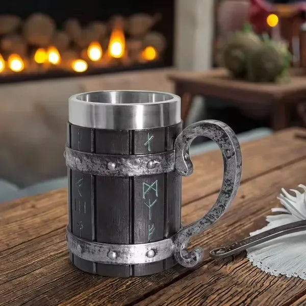 Nordic Viking Rune Beer Mug