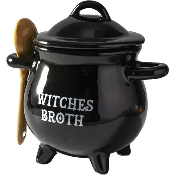 Witches Broth Cauldron Ceramic Bowl