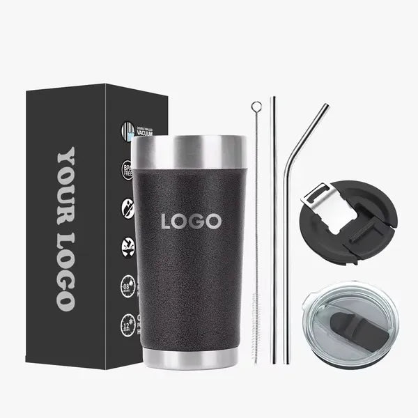16 Oz Tumbler With Lids And Straws