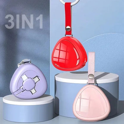 3 in 1 Retractable Multi Charging Cable