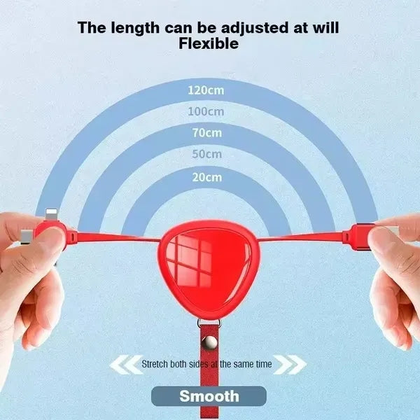 3 in 1 Retractable Multi Charging Cable