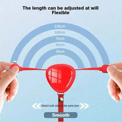 3 in 1 Retractable Multi Charging Cable