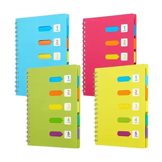 Spiral Notebook with Tabs