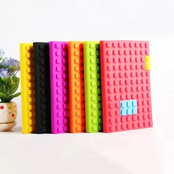 Silicone Cover Building Block Notebook