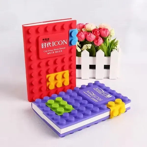 Silicone Cover Building Block Notebook