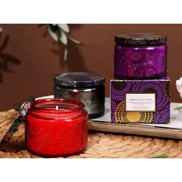 10 Oz. Scented Candle In Jar W/ Lid