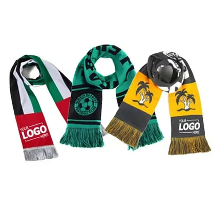 Spandex Knitted Scarf With Fringe