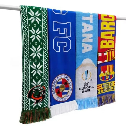 Spandex Knitted Scarf With Fringe