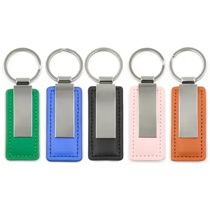 PU Leather Metal Key Tag