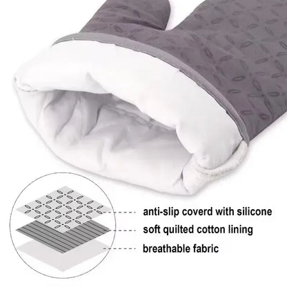 Silicone Oven Mitts Insulation Gloves Pot Holder