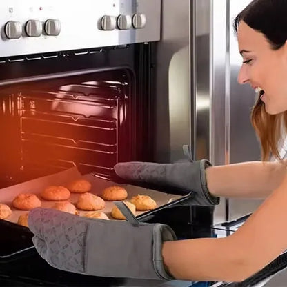Silicone Oven Mitts Insulation Gloves Pot Holder