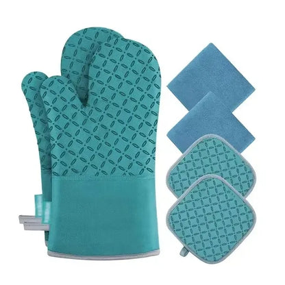 Silicone Oven Mitts Insulation Gloves Pot Holder