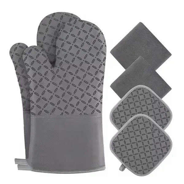 Silicone Oven Mitts Insulation Gloves Pot Holder