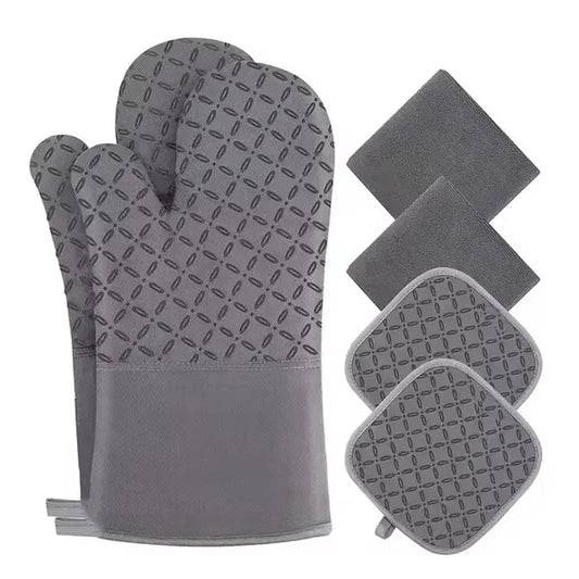 Silicone Oven Mitts Insulation Gloves Pot Holder