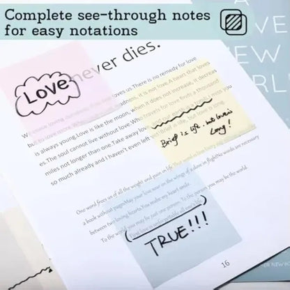 PET Transparent Sticky Notes