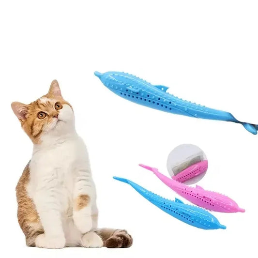 Cat Fish-Shaped Chew Toy