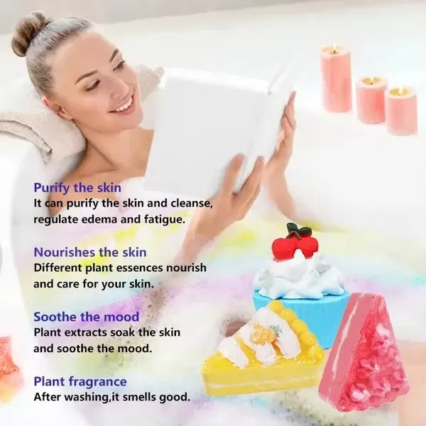 Handmade 6-Pack Shower Bombs with Essential Oils