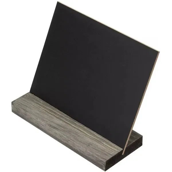 Mini Tabletop Chalkboard Signs with Wood Base