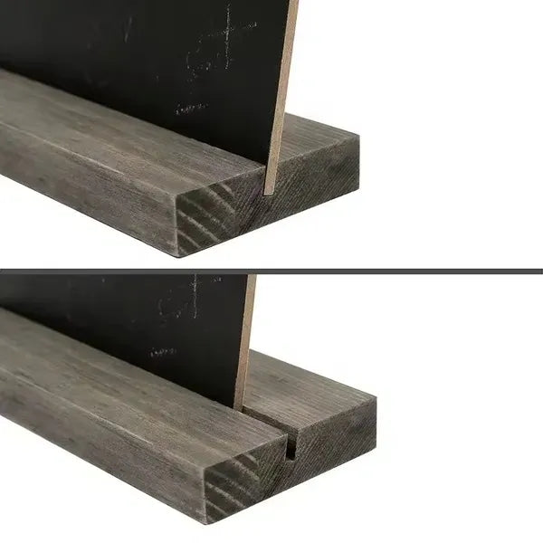 Mini Tabletop Chalkboard Signs with Wood Base