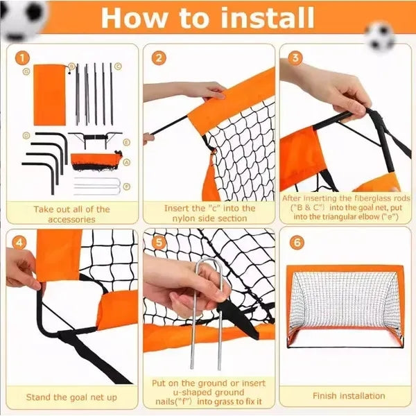 Pop Up Soccer Goal Net For Backyard