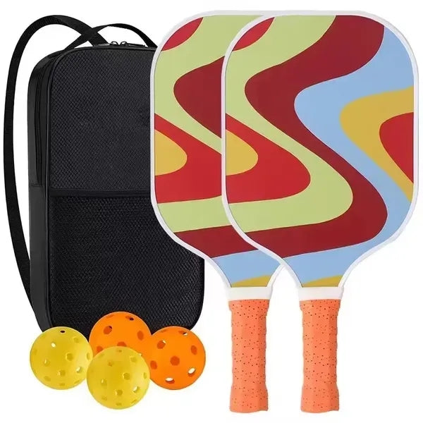 Wood Pickleball Paddles Set
