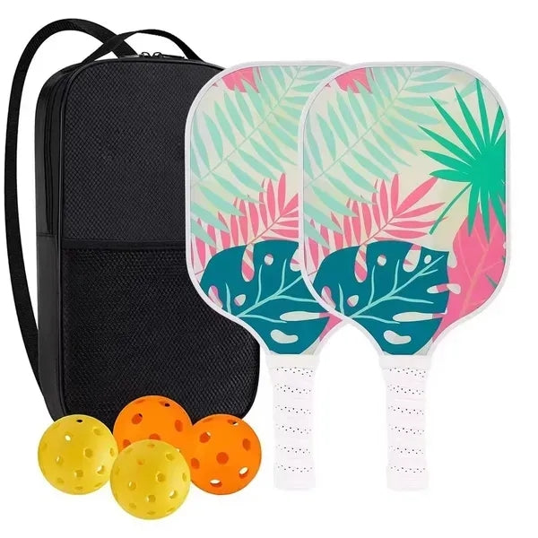 Wood Pickleball Paddles Set