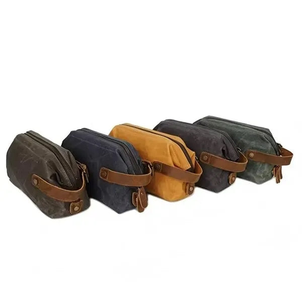 Waxed Canvas Toiletry Bag