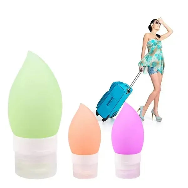 2oz Silicone Travel Squeeze Bottles