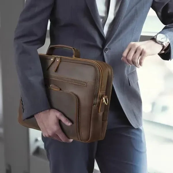 Genuine Leather Laptop Messenger Sleeves