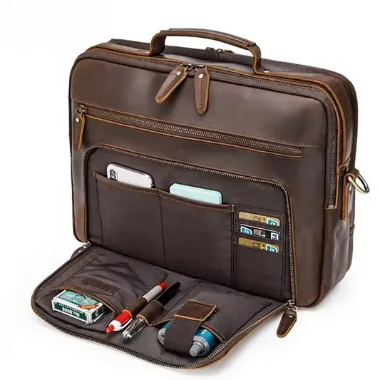 Genuine Leather Laptop Messenger Sleeves