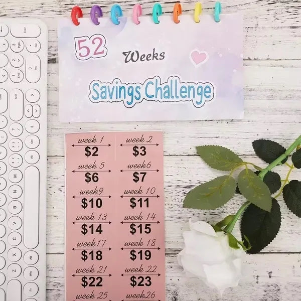 52 week savings challenge binder