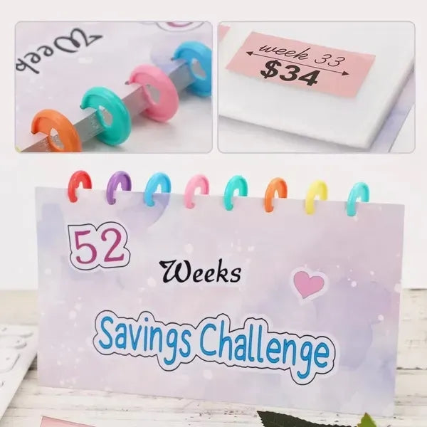 52 week savings challenge binder