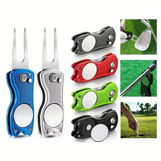Metal Foldable Golf Divot Tool