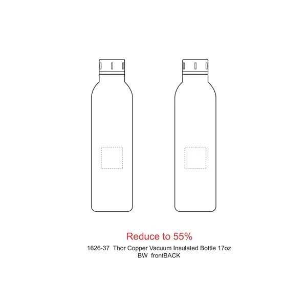 Thor Copper Vacuum Insulated Bottle 17oz